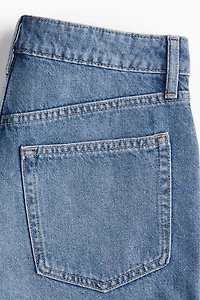 Short taille haute en denim