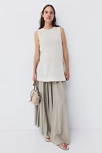 MAMA Pointelle Jersey Top