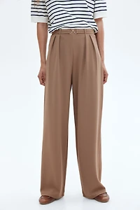 Pantalon de tailleur avec boucle