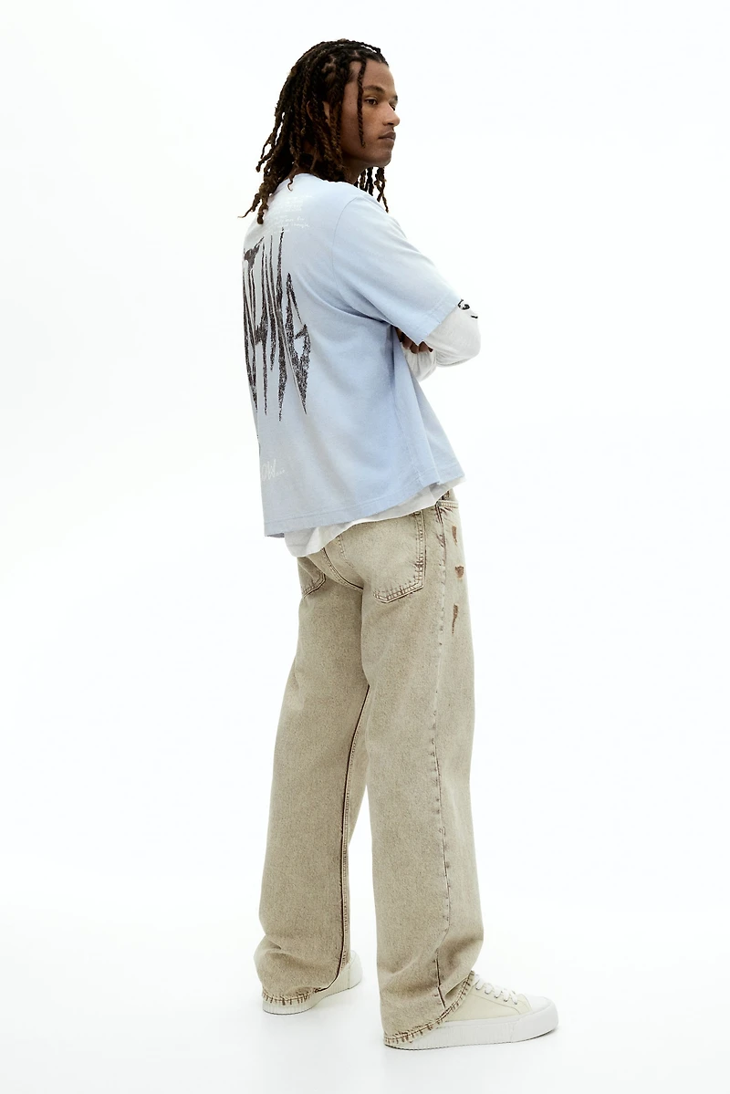 T-shirt imprimé grande taille