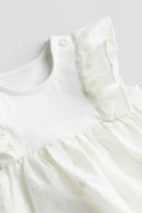 Ruffle-trimmed Bodysuit Dress