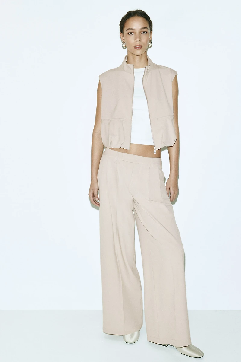 Veste sans manches avec bas à effet ballon