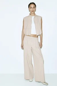 Veste sans manches avec bas à effet ballon