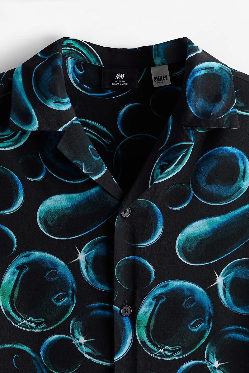 Relaxed Fit Printed Resort Shirt