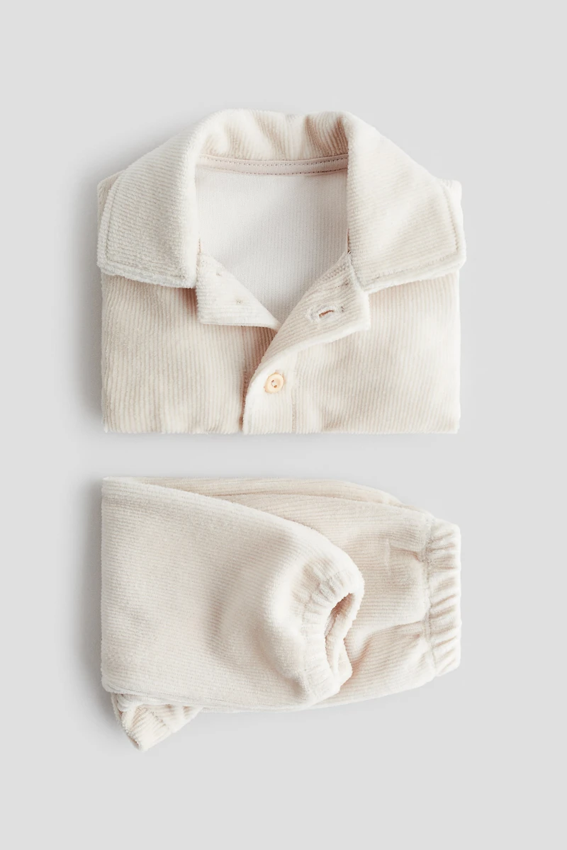 Ensemble 2 pièces en velours côtelé