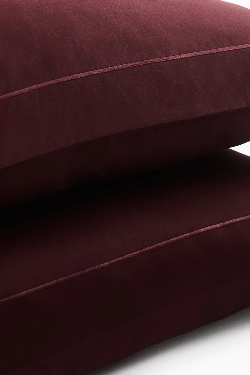 2-Pack Cotton Sateen Pillowcases