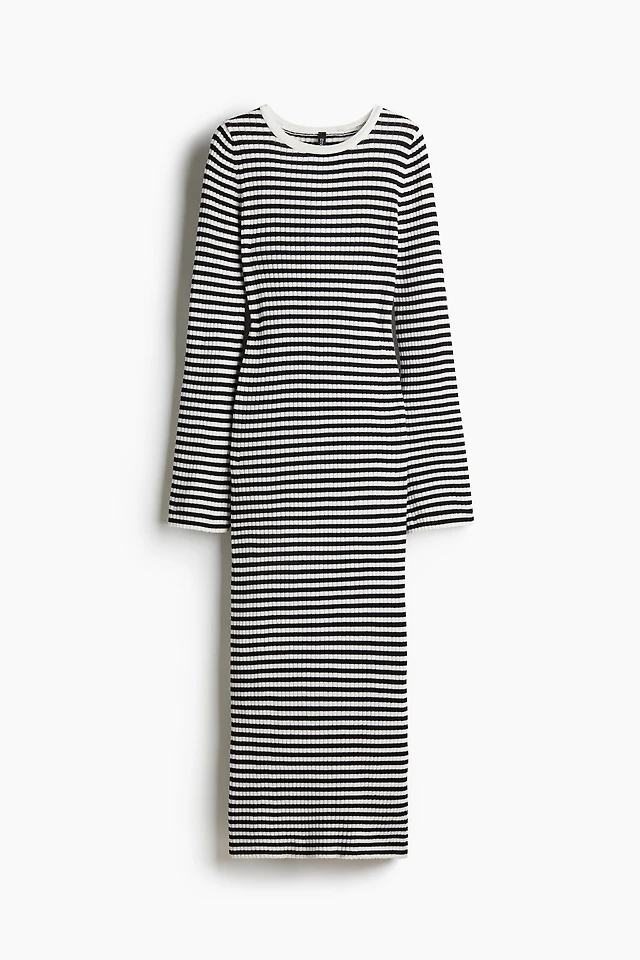 ribbed knit bodycon dress Digby Ribbed Knit Tie Back Bodycon Dress ROSE / M by Sugarlips