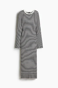 Rib-Knit Bodycon Dress