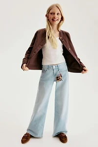 Wide-Leg Low Jeans