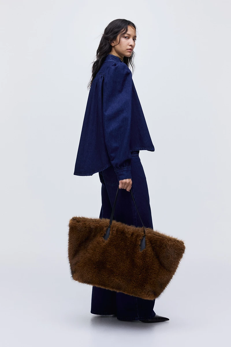 Oversized Denim Blouse