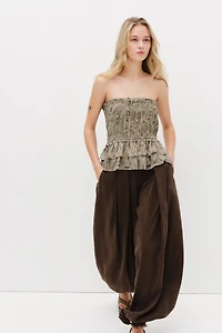 Haut bandeau smocké