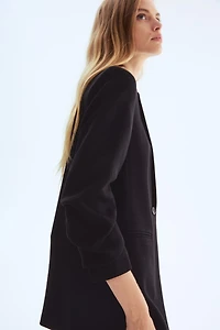 Blazer à manches froncées