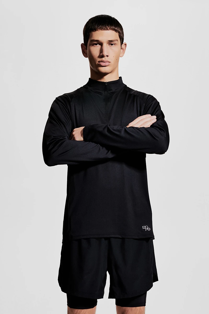 Regular-Fit Half-Zip Sports Shirt with DryMove™