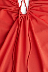 Draped Halterneck Dress