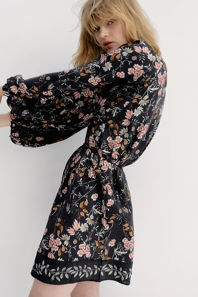 Oversized Tie-Belt Dress