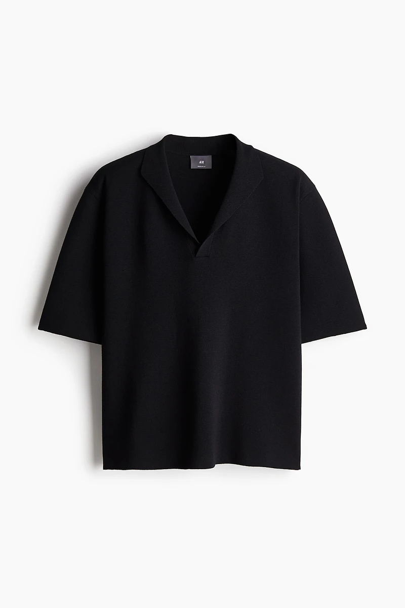 Regular-Fit V-Neck Polo Shirt