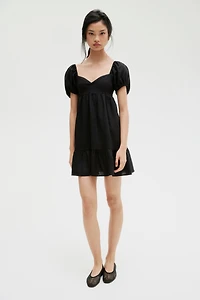 Puff-Sleeved Dress