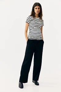 Pantalon chic MAMA en lin mélangé