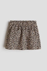 Pocket-Detail Corduroy Skirt