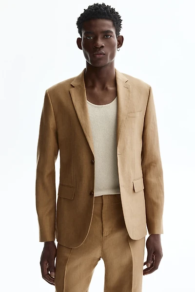 Slim-Fit Linen Jacket
