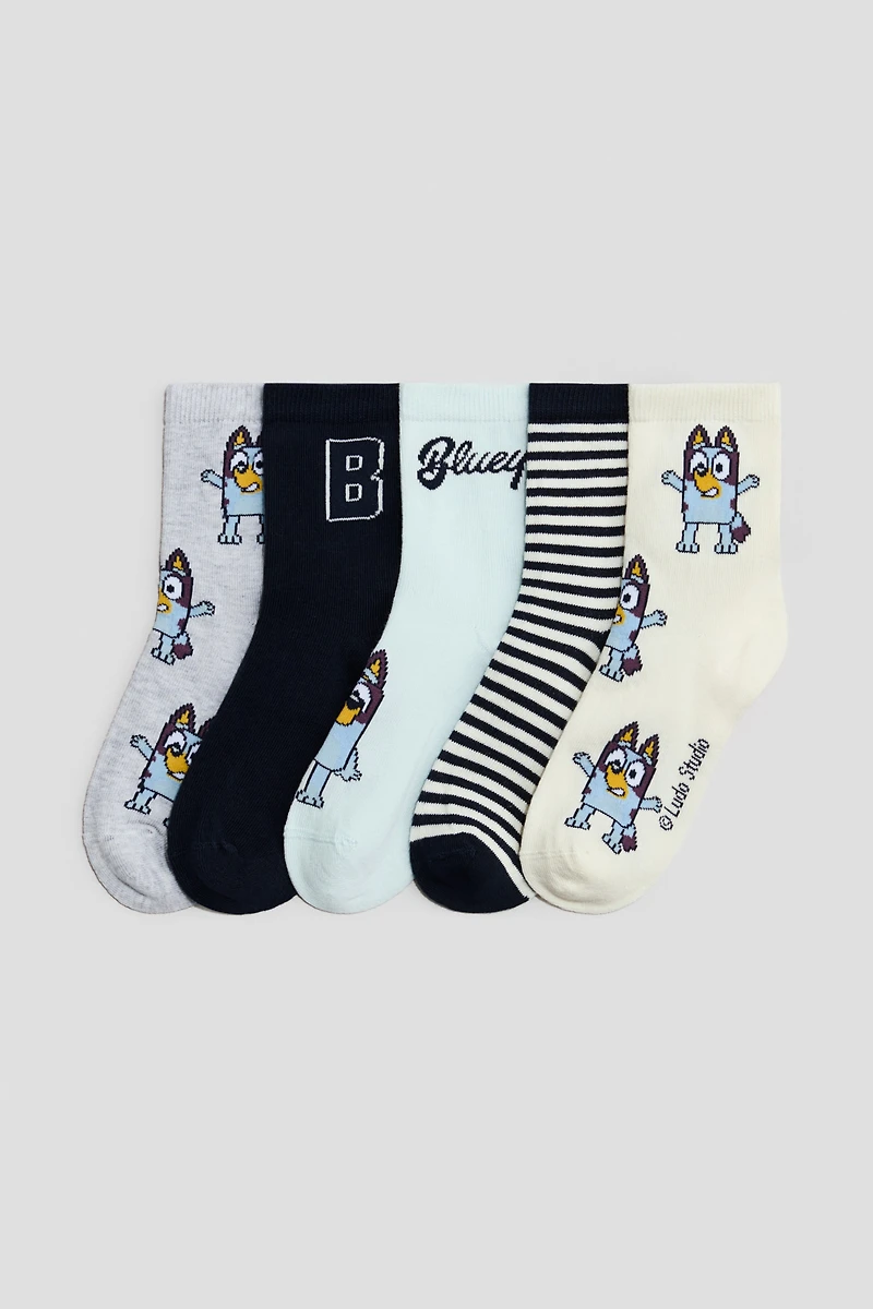 Lot de 5 paires chaussettes à motif