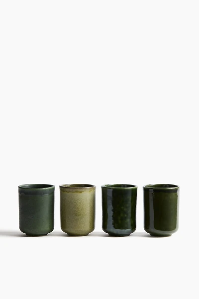 4-Pack Stoneware Mugs