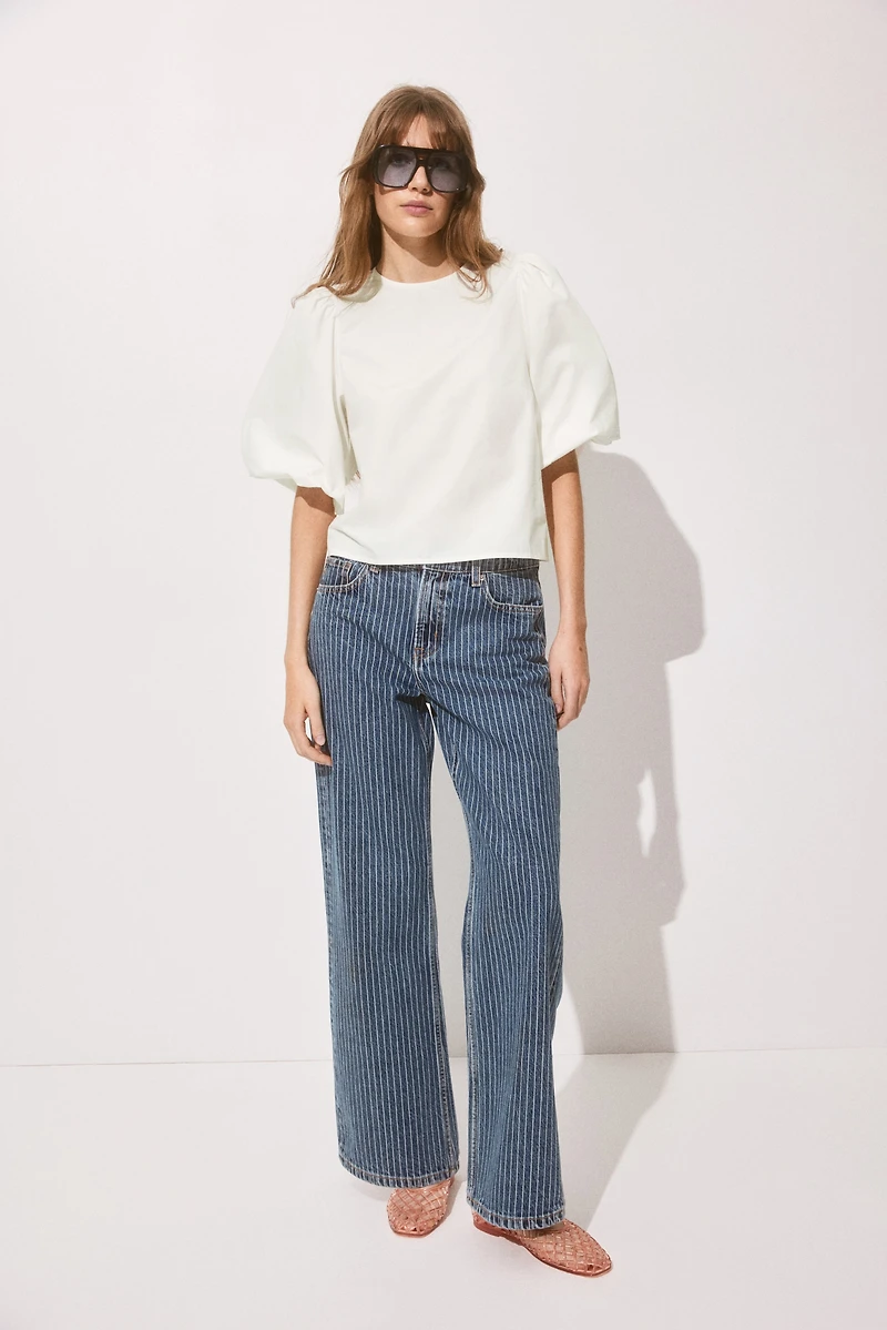 Blouse à manches bouffantes