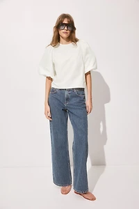 Blouse à manches bouffantes