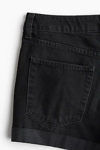 High-Waist Denim Shorts