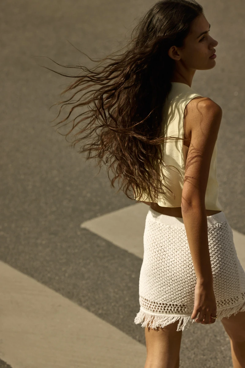 Cropped Jersey Vest