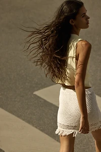 Cropped Jersey Vest