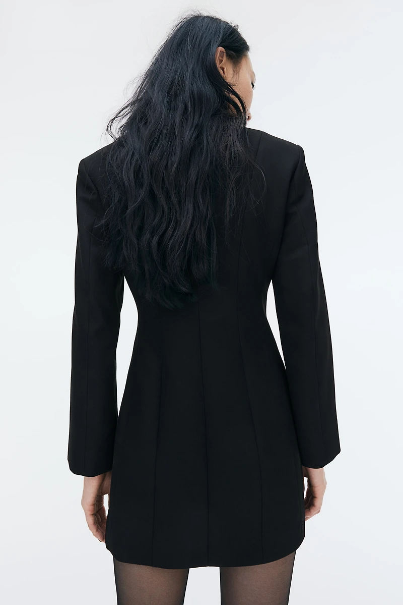Robe blazer en sergé