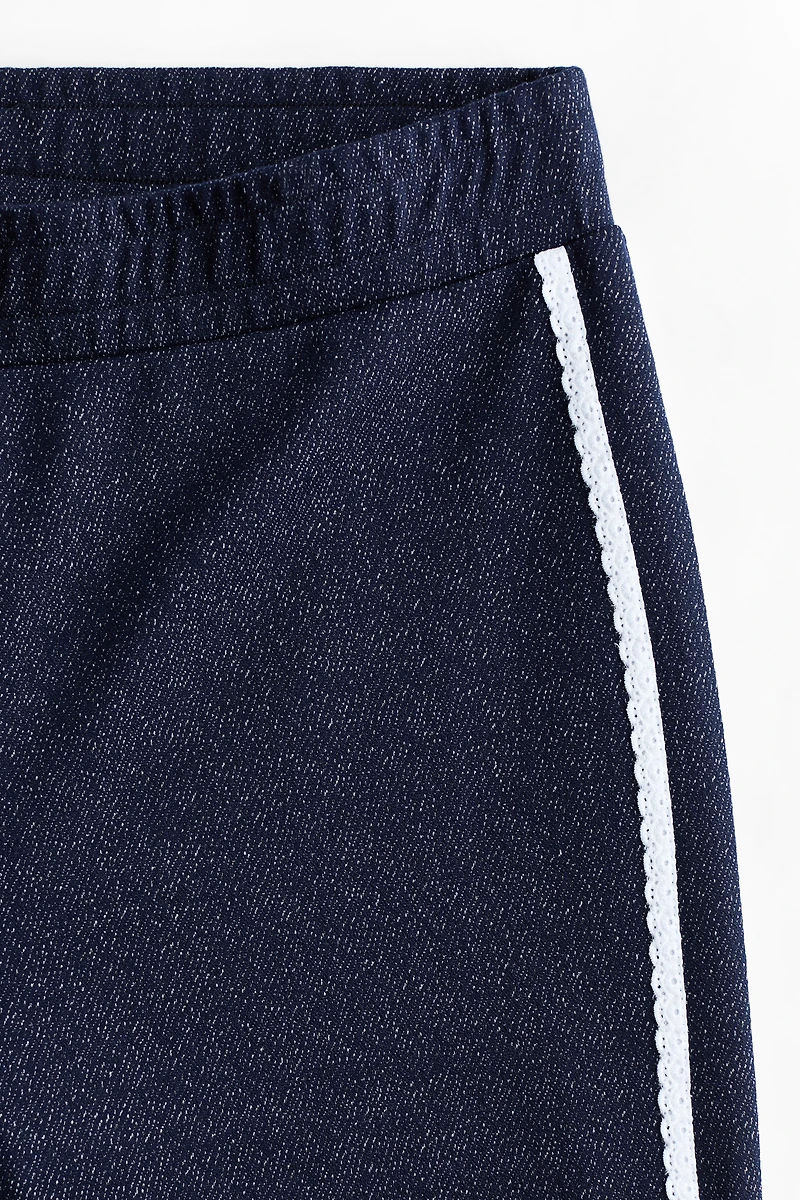 Pantalon en jersey avec dentelle