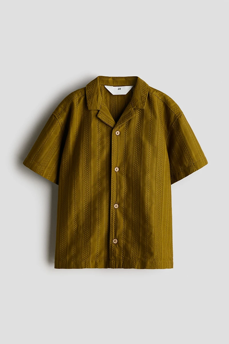 Textured Cotton Resort Shirt