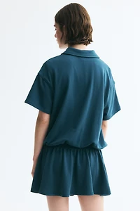 Sweatshirt Polo Dress