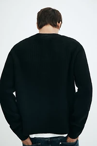 Regular-Fit Wool Cardigan