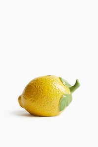 Lemon-Shaped Candleholder