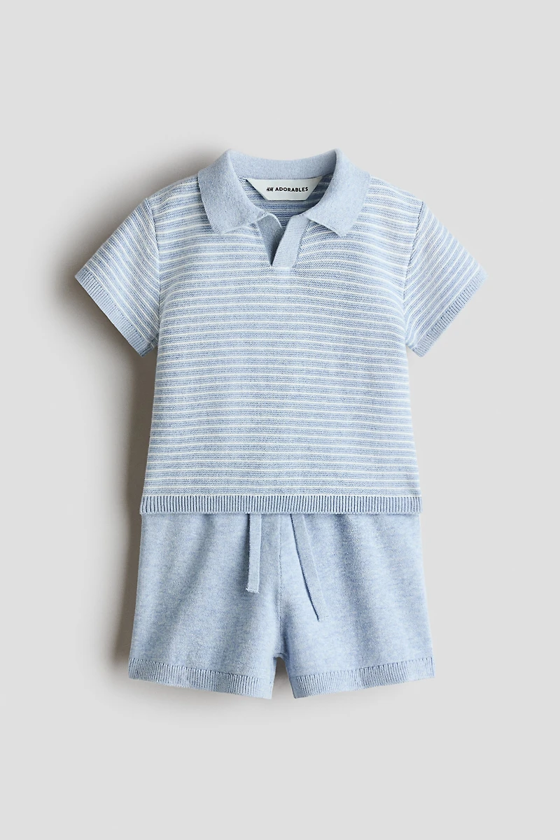 2-Piece Cotton-Knit Set