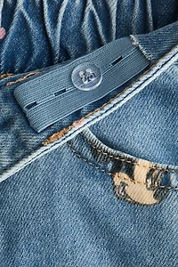 Printed Wide Leg Jeans