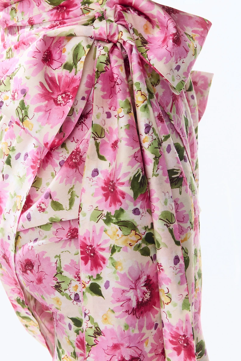 Tie-Skirt Strappy Dress