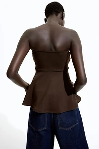 Peplum Tube Top