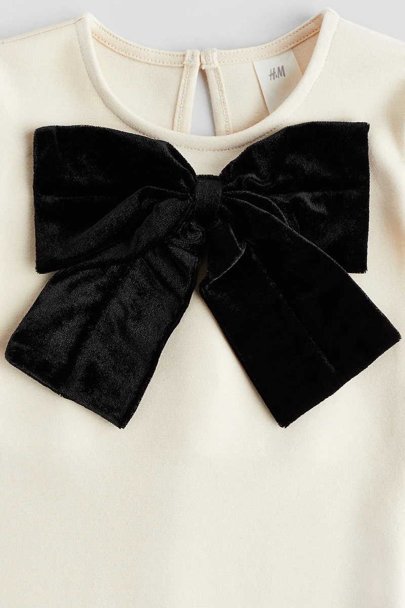 Bow-Detail Jersey Dress
