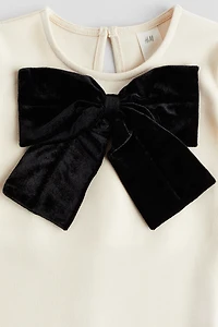 Bow-Detail Jersey Dress