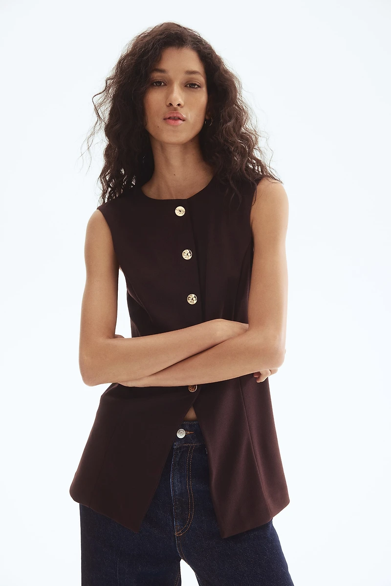 Chandail sans manches en jersey romanite