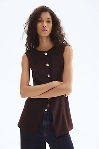 Chandail sans manches en jersey romanite