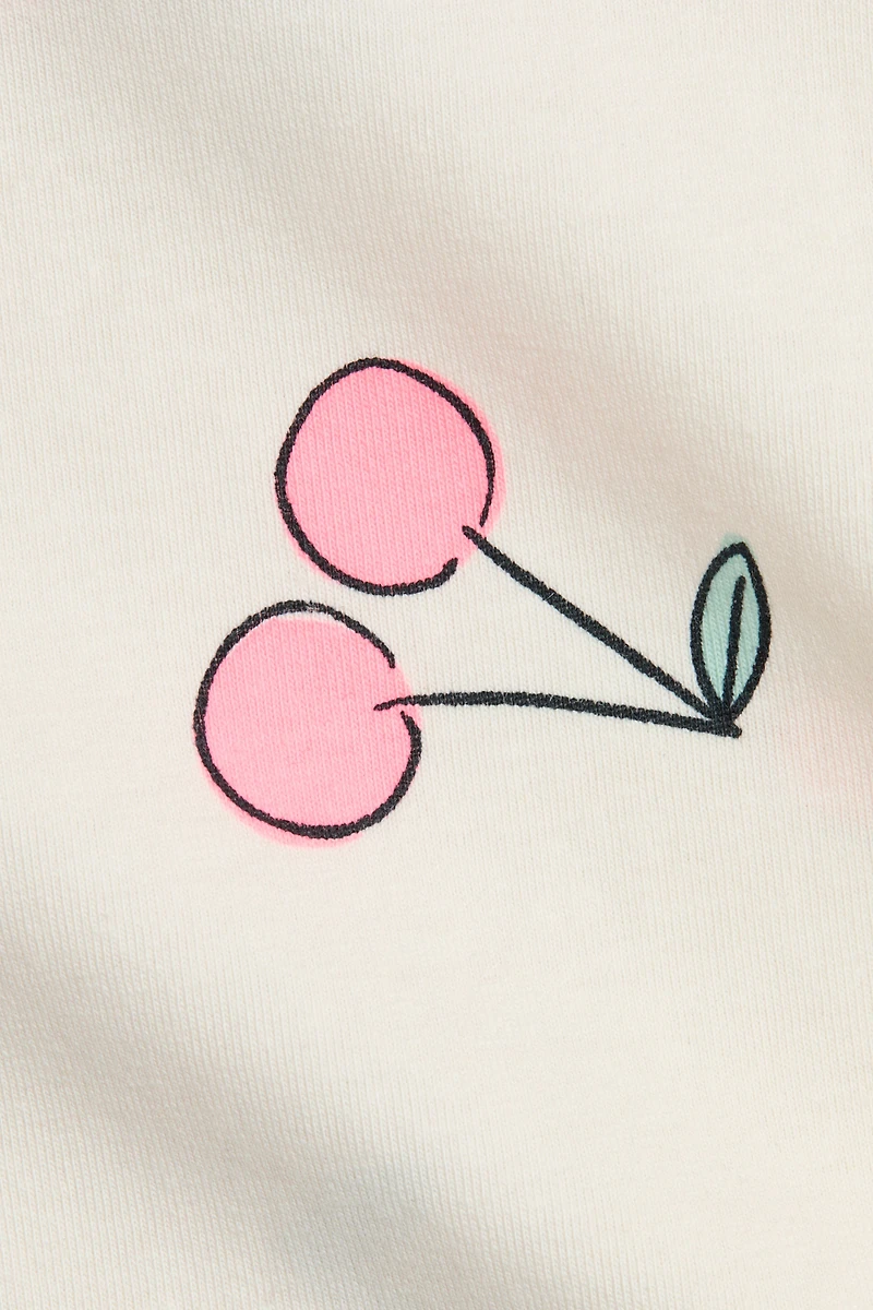 Cotton Top with Overlocked Trim