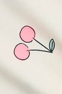 Cotton Top with Overlocked Trim