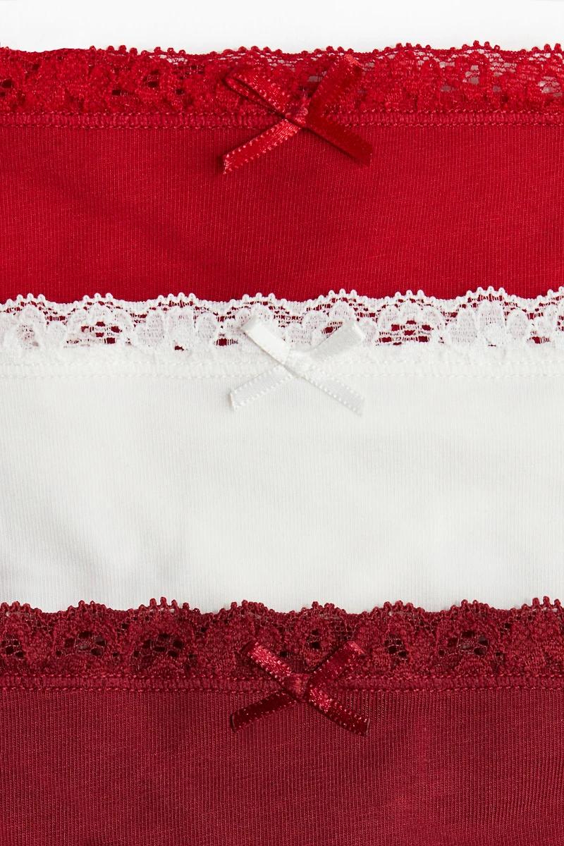 Lot de 5 culottes Tanga en coton