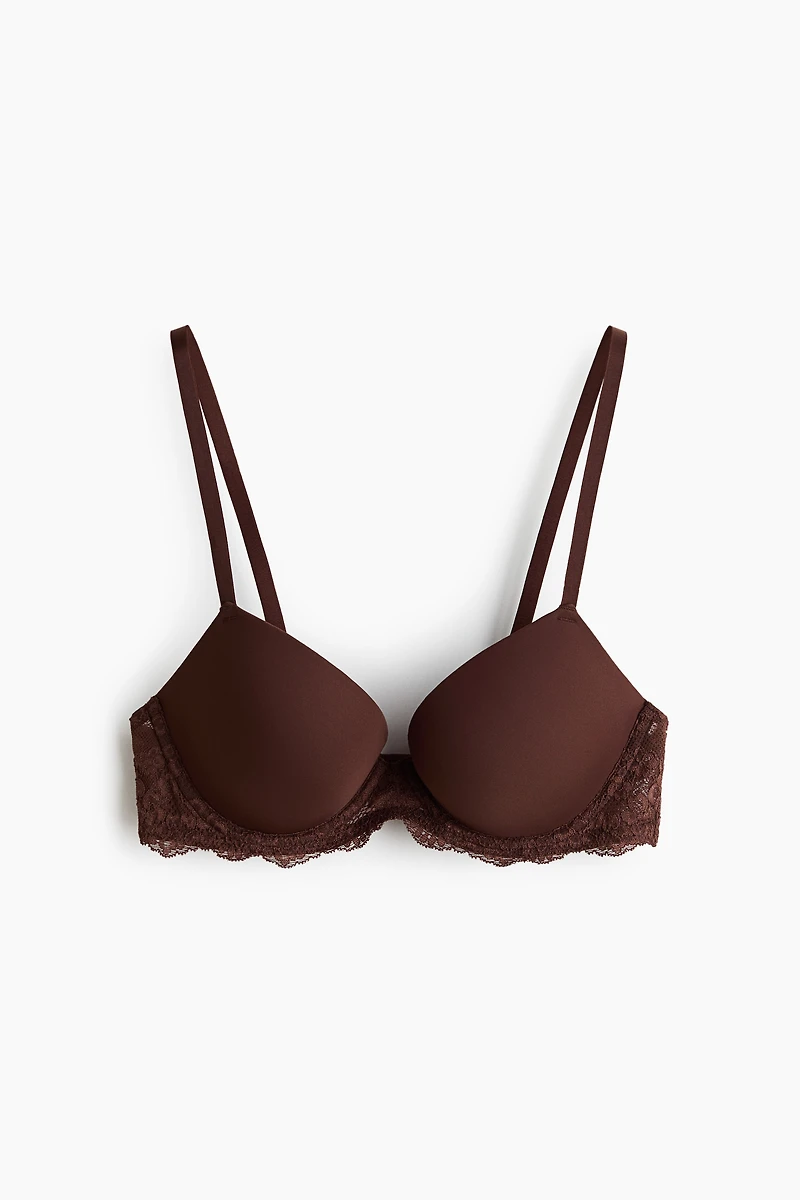 Soutien-gorge pigeonnant en microfibre