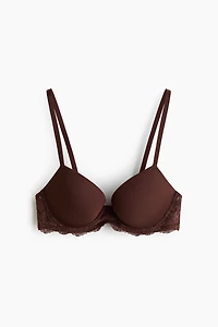 Soutien-gorge pigeonnant en microfibre